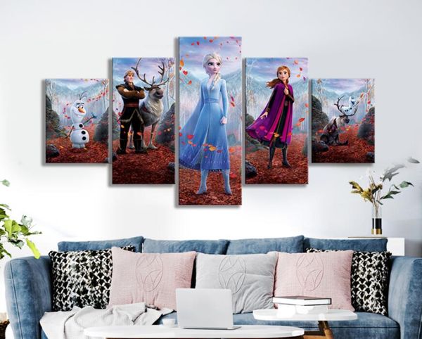 2019 Hd Cartoon Wall Picture Frozen 2 Cartoon Movie Poster Canvas Paintings Wall Art Home Decor From Cyon2017 26 82 Dhgate Com