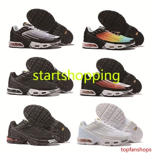 

designs 2019 plus tn iii 3 runing shoes men women sneakers tuned black white tn ultra trainers luxury jogging sneakers size 36-45