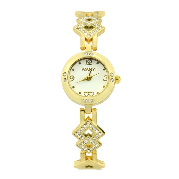 

wirstwatch alloy alloy ladies diamond bracelet watch creative gift quartz watch 2019 classic mirar, Slivery;brown