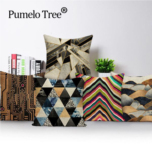 

geometric square colorful home textile cushion covers decorative soft seat car linen morocco vintage suit almohada