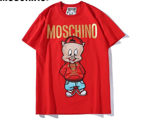 

2019 top luxury de igner brand pari printing logo t hirt pure cotton t hirt for men women ummer woman hort tee clothing