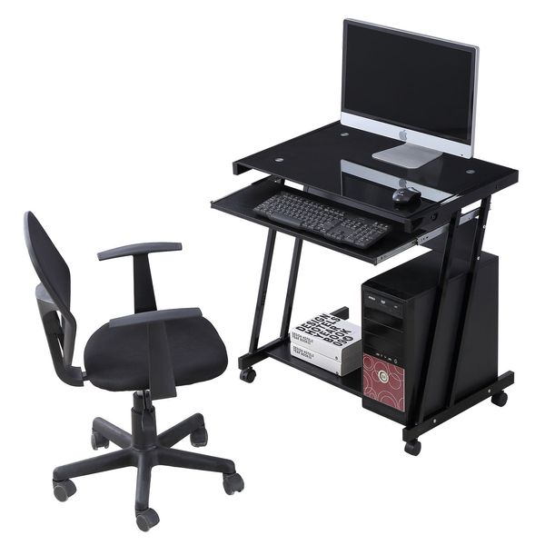 

Компьютерный стол домашний офис ноутбук настольный ПК рабочая станция с 4 колес