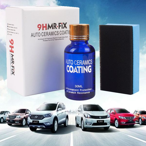 

1 pc 30ml 9h car anti cratch poli h gla coating car motocycle paint liquid auto detailing ceramic coat care uper hydrophobic
