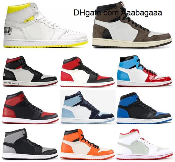 

high og 1 first class flight fearless not for resale basketball shoes men women 1s hare reverse shattered backboard sneakers with box