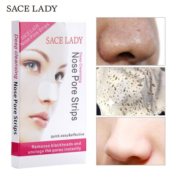 

SACE LADY 14 шт. нос полоски Черноголовых Remover Маска глубокое очищение черная голова оч