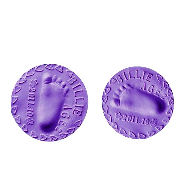 

2 pcs air drying clay baby handprint footprint imprint casting fingerprints