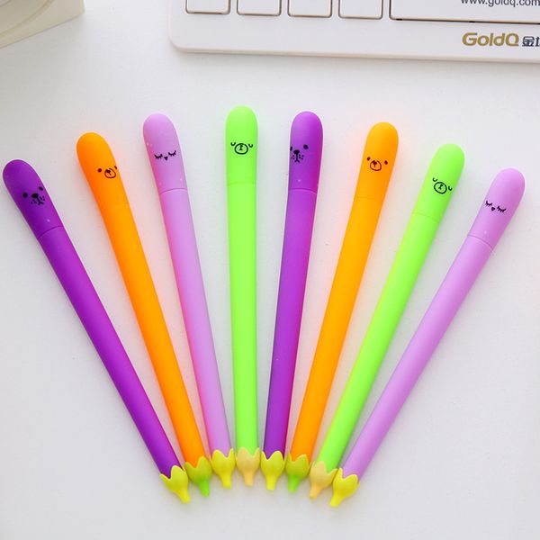 

1pc creative cartoon eggplant styling gel pen gel pens student ink pen school office supplies learning stationery