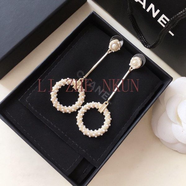 

incense round pearl earrings brass 925 silver pin luxury design earrings for woman trend earrings fashion accessories supply wholesale