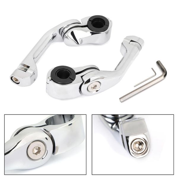 

artudatech universal 1.25" 32mm engine crash bar highway footrest foot peg mount clamp bracket