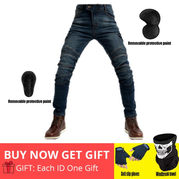 

motorcycle riding jeans with 4 x armor knee hip pads motocross racing pants motorbike cycling trousers armor protective pants