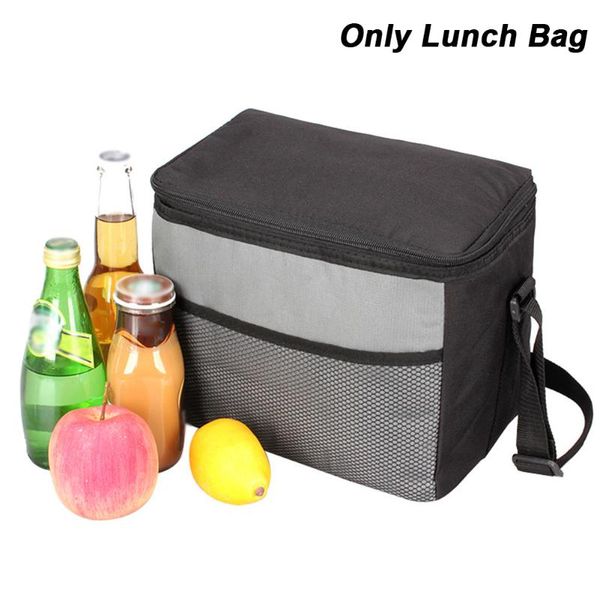 

students cooler camping holder heavy duty outdoor picnic insulation oxford cloth lunch bag portable travel office waterproof, Blue;pink