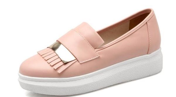 

2019 women's shoes in spring and autumn with new style flat bottom round head dress shoes@88, Black