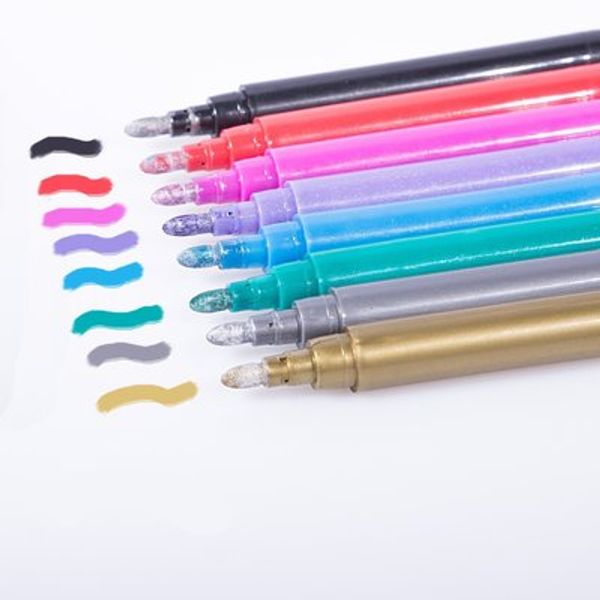 

dhl бокал маркер ручка 8 цветов безопасный нетоксичный бокал маркер ручки также могут быть использованы на керамических плитах другое стекло