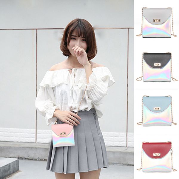 

new sweet woman shoulder bag coin purse bright color bags for women small square bag creative messenger taschen women#25
