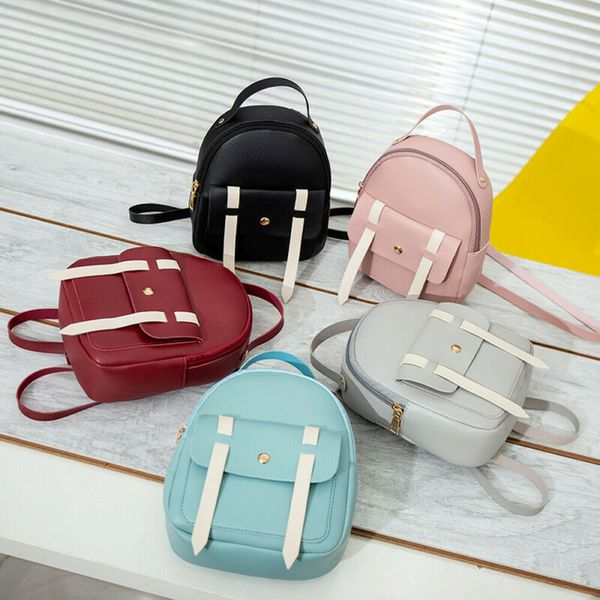 

women mini bags backpack girl school shoulder bag rucksack leather travel bags