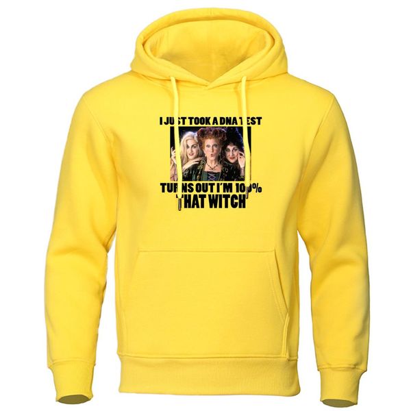 

фокус-покус толстовка я просто взял тест днк оказывается, я 100% это witch толстовка толстовки осень пуловер streetwear мужчины толстовка, Black