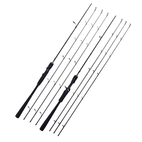 

1.8m/2.1m/2.4m spinning fishing rod 3 tips ml m mh carbon travel 2 section ultralight casting rod fast lure feeder fishing pole