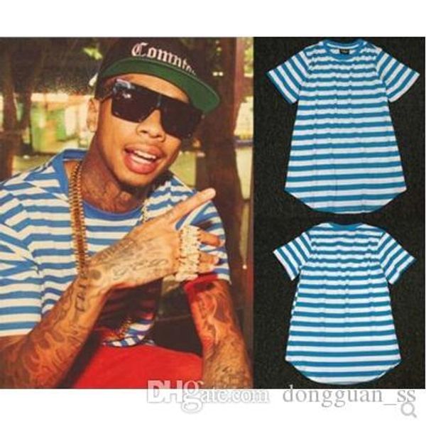 

japanese streetwear t shirt men embroidery t-shirt summber blue striped t-shirt, White;black