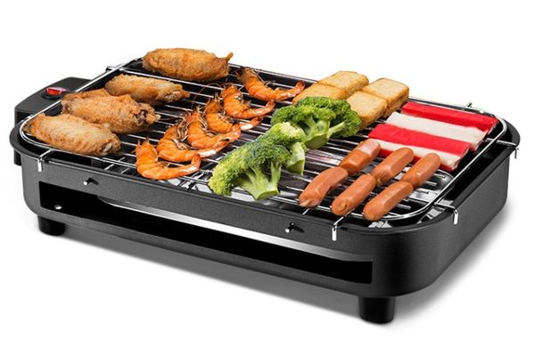 

household smokeless electric barbecue oven indoor mini bbq grill 017