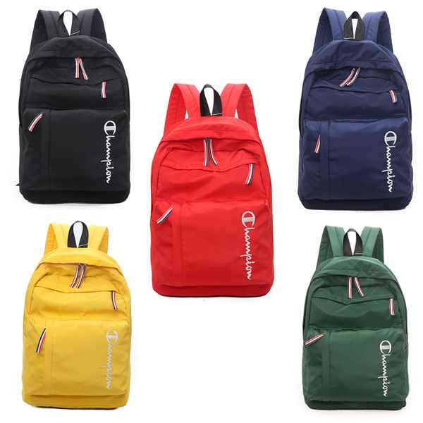 

Champion brand houlder bag de igner backpack men women luxury nylon back pack port duffle outdoor travel tote bookpack torage c7404