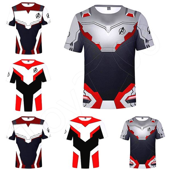 

Взрослые и дети Размер Мстители Эндшпиль Футболка Harajuku Летние рубашки Известный