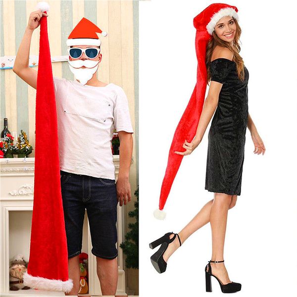 

длинные cozy wrap эльф санта hat взрослых christmas party костюм аксессуар красный белый