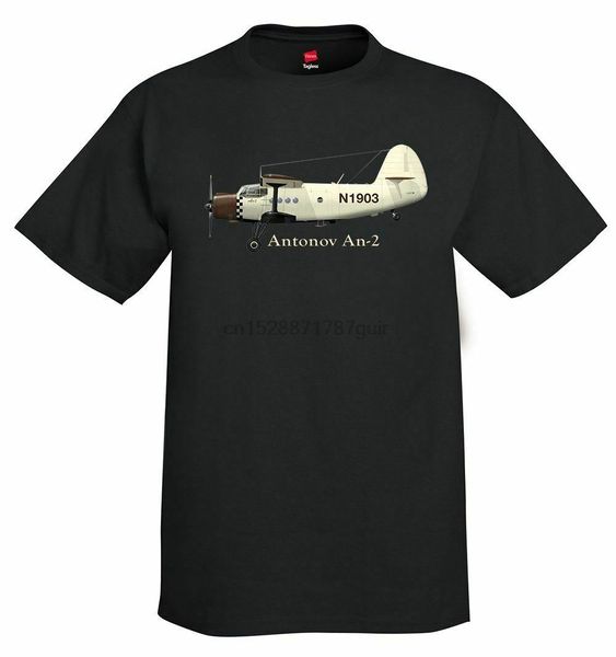 

antonov an-2 airplane t-shirt - personalized with your n#, White;black