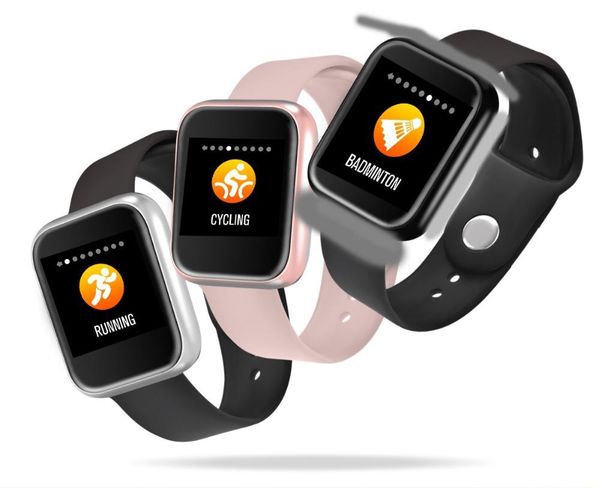 

new full touch screen bluetooth smart bracelet heart rate blood pressure monitoring pedometer sports watch fitness bracelets clock alarm