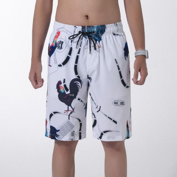 

fashion men's casual summer printing beach surfing swimming loose sport short pants swimwear beach pants pantalones hombre