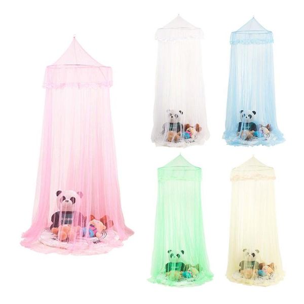 

mosquito net simple hanging canopy kid baby bed mosquito net dome playing floor bedcover prevent mosquitoes/insects