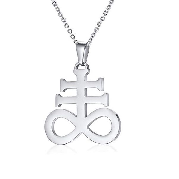 

religious accessories satan cross pendant stainless steel christianity cross necklace, Silver