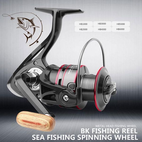 

metal rocker spool gear spinning wheel fishing reel 12 axes 8kg black fishing wheel portable