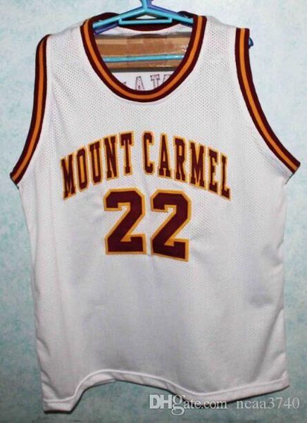 

custom men youth women vintage #22 donovan mcnabb mount carmel basketball jersey size s-4xl or custom any name or number jersey, Black
