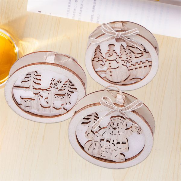 

high capacity wooden christmas deer lamp deskdecoration christmas tree decoration pendant selling support wholesale