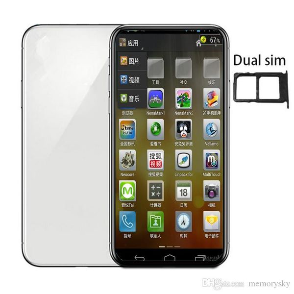 

6 5inch andriod phone x max 1gbram 4gbrom mtk6580 quadcore 5mp 3g wcdma ealed box fake 4g di played dual im card goophone