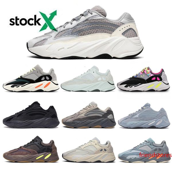 

700 wave runner inertia reflective tephra solid grey utility black vanta runing shoes men designer shoes women sport sneakers 36-46