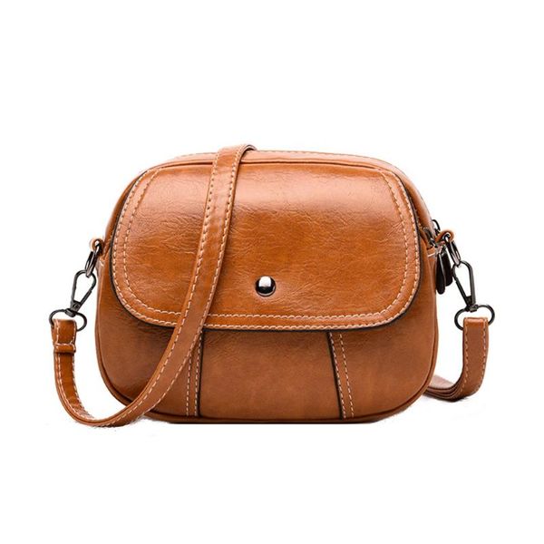 

women's 2019 new leather fashion messenger bag multi-function shoulder bag