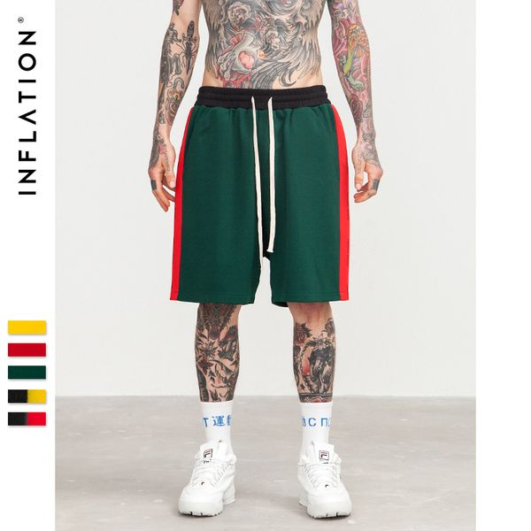 

inflation new arrivals side stripe drawstring shorts mens fashion clothing mens short sweatpants streetwear shorts 8408s, White;black