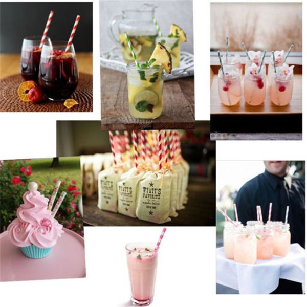 

25pcs birthday drinking paper straw baby shower favor summber beach party decor
