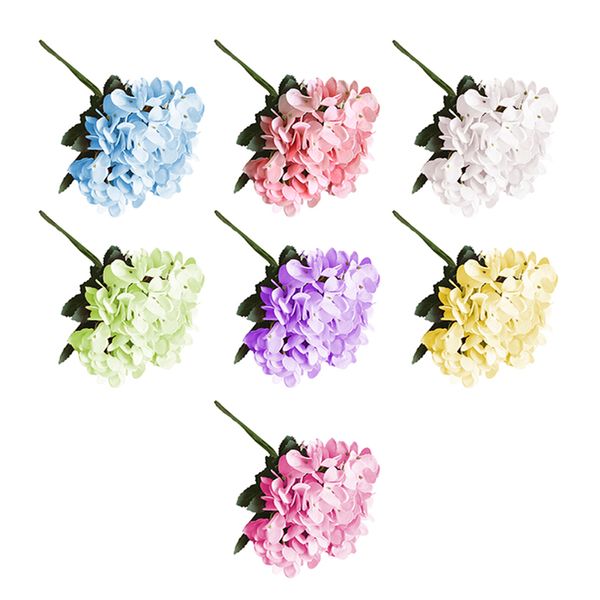 

artificial flowers hydrangea branch home wedding decor autum silk plastic flower fake flower party room decoration