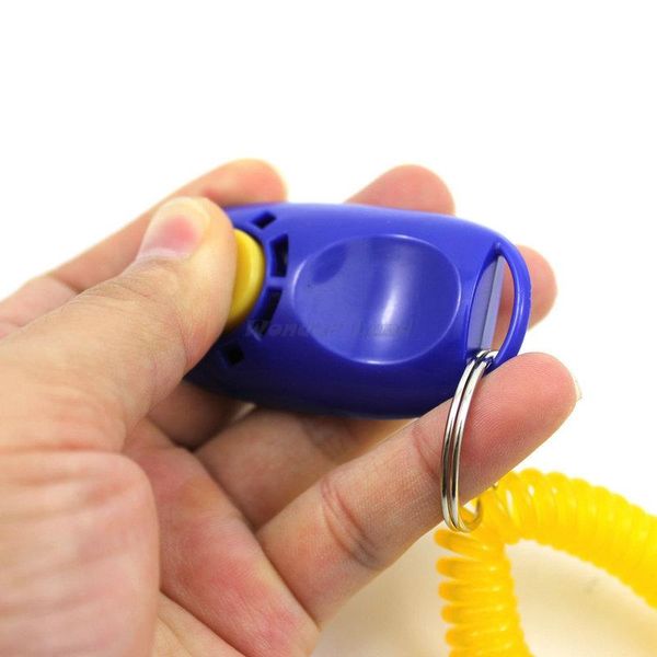 

cute pet puppy cat click button trainer obedience aid wrist new