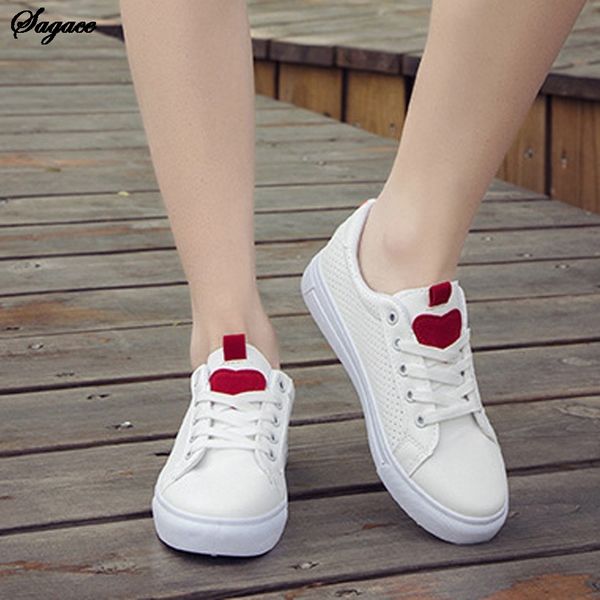 

sagace red love board walking shoes woman platform shoes student seaside sneaker outdoor socks heart-shaped basic running, Black