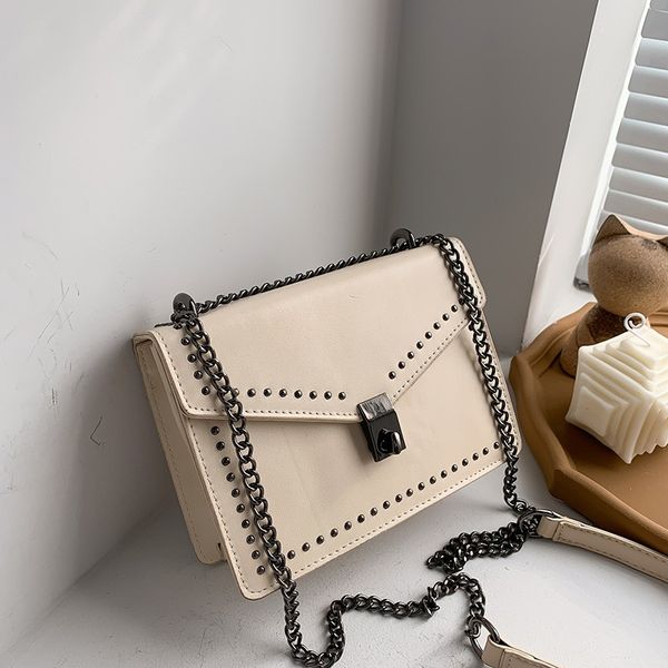 

vintage small rivet flap chain shoulder messenger crossbody bags women handbags fashion ladies clutch casual totes female purse