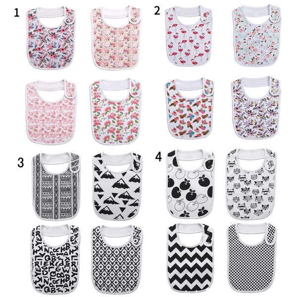 

baby bibs cotton burp cloths baby bandana drool bibs with 3 adjustable snaps of drooling teething feeding super absorbent 100 cotton for boy