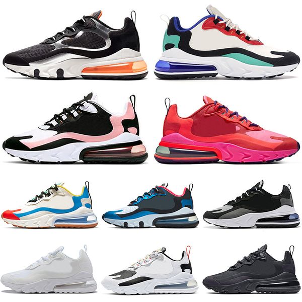 

most trendy stock x 270 react designer running shoes black bauhaus blue with orange bleached coral electronic music for women men size 36-45, White;red