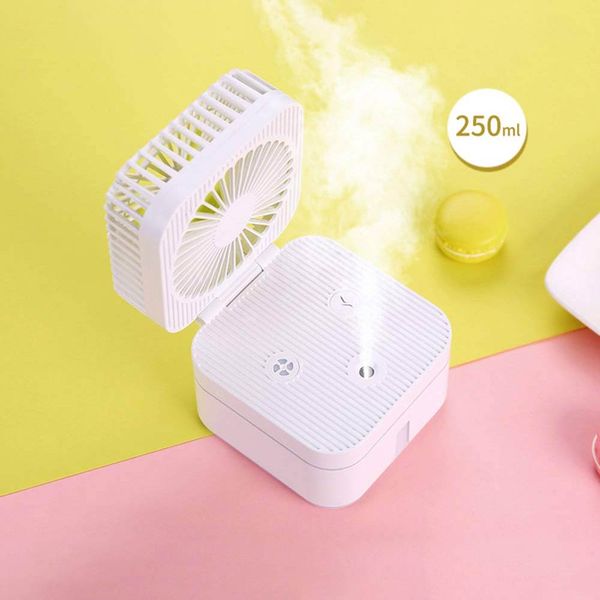 

usb desk water cooling fan mini air condition humidifier 7 color led night light micro cooler fan for home office