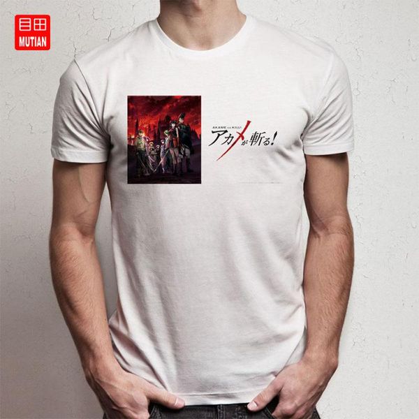 

akame ga kill font футболка, White;black
