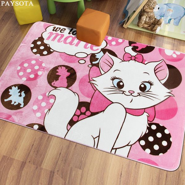 

paysota cartoon cat bear carpet bedroom living room bed mat children room lovely home crawling machine washable
