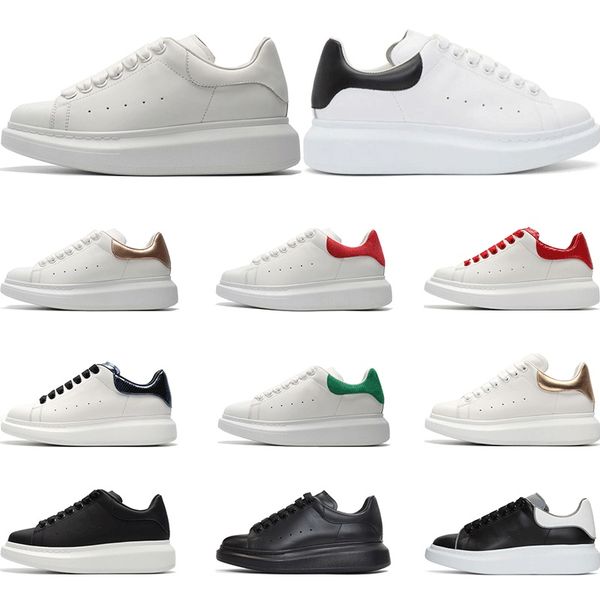 

designer 3m reflective white leather casual shoes girl women men black red pink fashion comfortable flat sports sneaker platform size 36-44