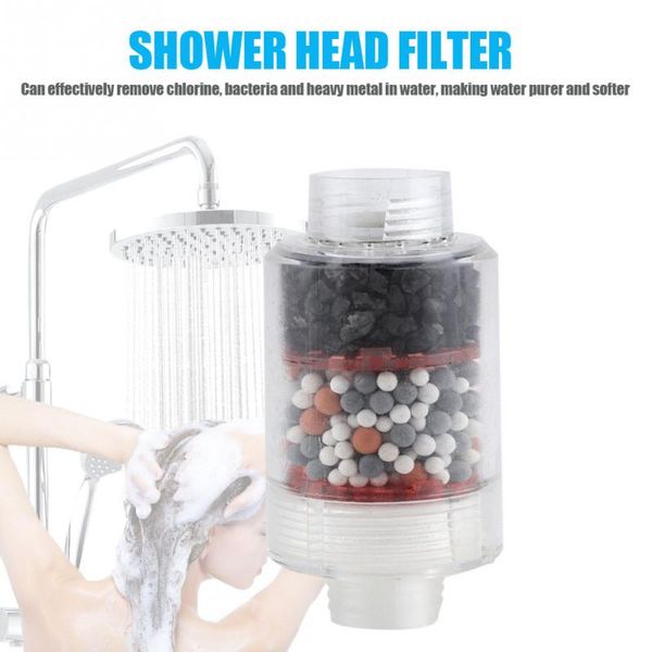 

new shower head filter bathroom home water purifier softener chlorine heavy metal remover